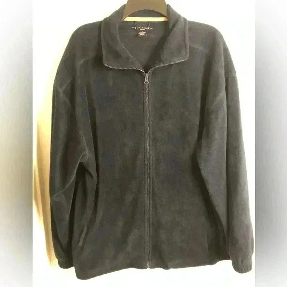 Eddie Bauer Mens Gray Fleece Zip up Jacket size XL - Picture 1 of 4